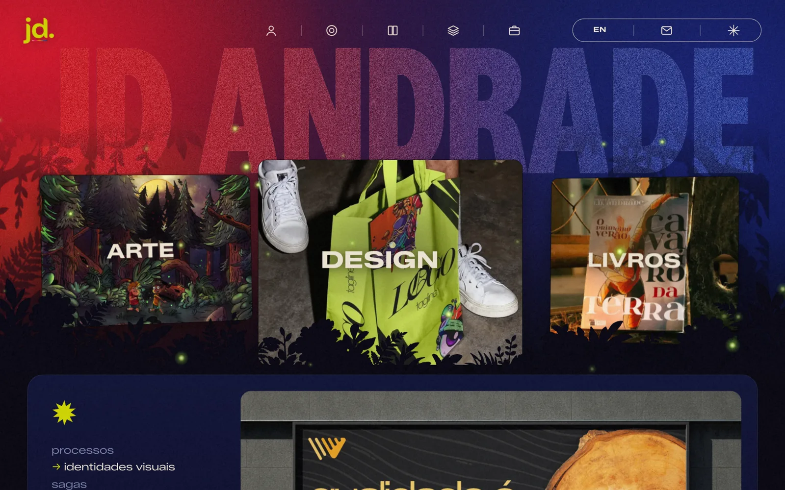 jdandrade.art no computador